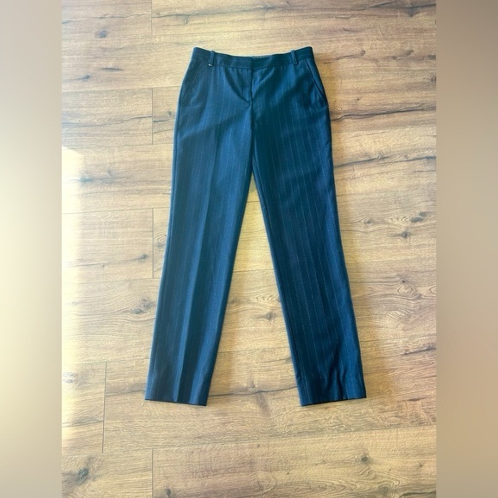MASSIMO DUTTI WOMEN STRIPED DRESS PANTS ITALIAN FABRIC IN